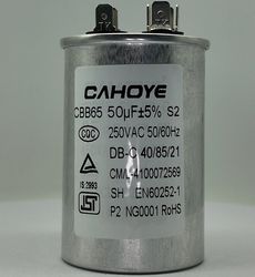 Cbb65 Capacitor 50UF 250V with Terminal for Air-Conditioner HVAC Compressor
