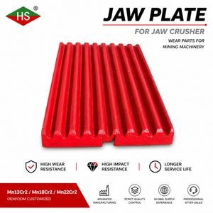 Best-Selling Mining Machinery Parts Jaw Crusher Jaw Plate for Mesto C160/C106 Replacement