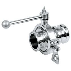 Hygienic Manual Stainless Steel Valve Butterfly Valve MID Clamp