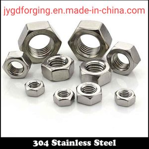 Durable 304 Stainless Steel Full Thread Hex Nut for Industrial Applications