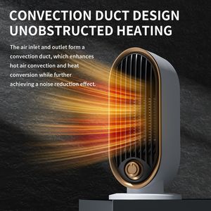 Low Noise Mini Quick-Heating Stylish Desktop Heater for Personal Space