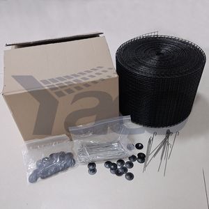 6" 8" Black PVC Coated Solar Panel Protection Mesh Anti Bird Netting