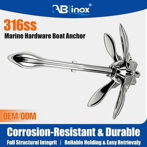 Custom Stainless Steel Anchor Lost Wax Casting Boat Anchor Kayak Anchor Marine Hardware with Casting Service