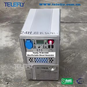 Telefly TF-Dg1000 Portable Diesel Generator 1kw Generator Diesel Genset 24-Hour Power Supply