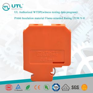 Base Type 4mm2 Screw Wiring Terminal Universal Terminal Block Jut4-4