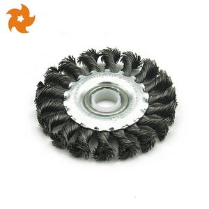 Professional Heavy-Duty Twisted Steel Wire Wheel Brush for Wood Finishing