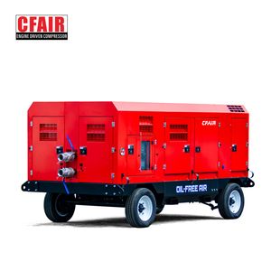 1300cfm Mobile for Chemical Industry Oil Free Machine Diesel Screw Air Compressor