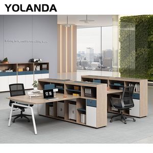 Yolanda Office Cubicle Dividers Modern Office Desk Partitions Wooden Furniture Mobilier De Bureau
