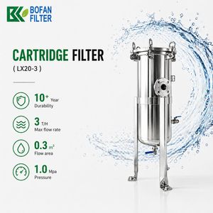 Lx20-3 Stainless Steel Cartridge Filter Housing for Industrial Liquid Filtration