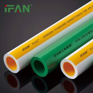 Ifan Good Price En 15874 Plastic PPR Water Pipe Long Service Life PPR Tube 20-160mm PPR Pipes