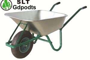 90L Heavy Duty Construction and Garden Tool Metal Wheel Barrow