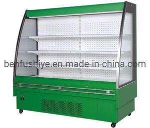 Vertical Open Display Case Multi-Deck Merchandiser Freezer Refrigerator for Supermarket