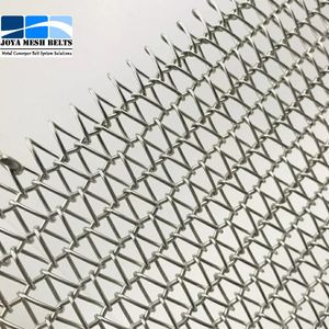SS304 Stainless Steel Wire Mesh Belt Conveyors System Metal Spiral Type Conveyor Belt