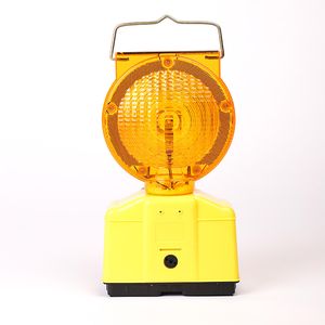 Solar Road Construction Safety LED Barricade Traffic Cone Warning Lamp Light
