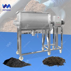 Horizantal Ribbon Commercial Stainless Steel Double Paddle Feed Soap Powder Dry Food Blender Mixer Machine