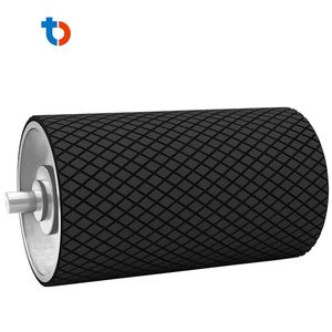 Wear Resistant Conveyor Drum Rollers Rubber Diamond Lagging Sheet