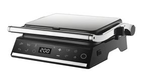 Countertop Electric Panini Grill, Adjustable Temperature Contact Grill with Non-Stick Plates, Home Kitchen Sandwich Maker for Steak & Grilled Food