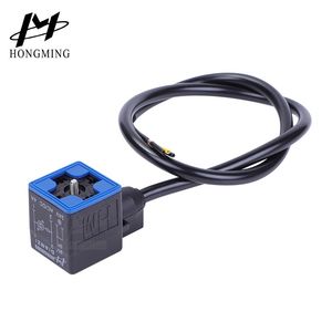 Customized Plug Waterproof Thread Solenoid Valve Coil Connector with LED