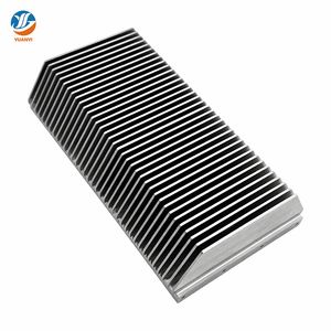 High Density Skived Fin Heatsink Black Anodized Aluminum Cooling Radiator