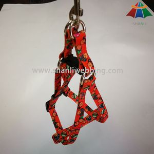 Adjustable Logo Printed S Puppy Pet Nylon Dog Harness