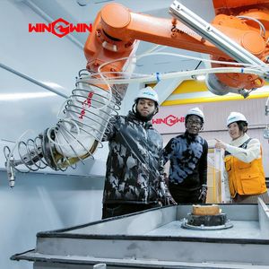 OEM Water Jet Cutting Machine Helmet Cutting High Pressure Robotic Waterjet Robot