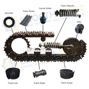 Factory Price Excavator Track Sprocket Idler Top Bottom Roller Steel Track Chain Group Undercarriage Parts
