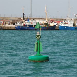 Marine Channel Marker Buoys Steel Navigation Buoy with Solar Light