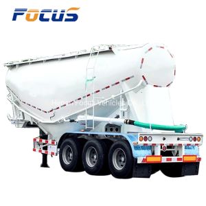30t-70t Bulk Dry Concrete Cement Tanker/Tank/Silo Bulker/Truck Trailer with Air Compressor