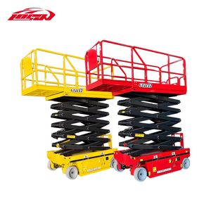 Heavy-Duty Electric Hydraulic Scissor Lift for Efficient Steel Handling