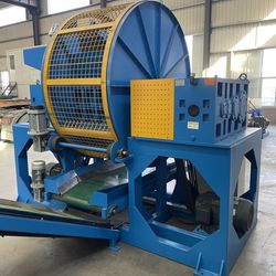 Long Warranty Semi- Auto Waste Truck Tire Recycling Machine