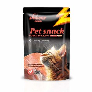 High Quality Beef and Chicken Tasting Protein-Rich Cat Snack Wet Pet Food Factory Wholesale Bag Packaging Treats