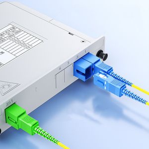 Telecom Grade Sc Upc Fiber Optic PLC Splitter 1X2 1X4 1X8 1X16 1X32 1X64 Insert Type Optical Splitter