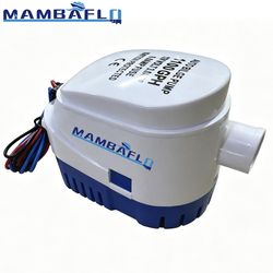 Mambaflo Mini Submersible Bilge Water Pump 12V 24V DC 750gph Auto Drain Pump for Kayak Canoe RV Caravan Small Boat Yacht