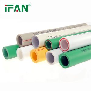 Ifan Manufacturers GB/T 18742 PPR Water Pipe 20-160mm Pipes PPR Pn12.5-25 Pure Green Water-Tight Plastic PPR Pipe