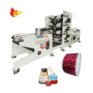 Flexo Printing Machine Fully Automatic 4 Color Roll to Roll for Plastic Film Paper Label