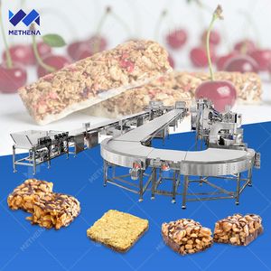 Small Chocolate Bar Maker Protein Energy Date Bar Extruder Molding Cutting Production Line Mini Protein Forming Making Machine