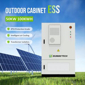 Sunway 50kw 100kwh LiFePO4 Battery Outdoor Energy Storage Cabinet System