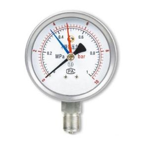 1.0% Accuracy Ybh Stainless Steel Pressure Gauge with Diaphragm Chemical Seal