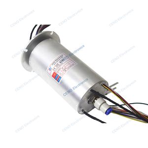 Integrate Electric Power Slip Ring with Encoder and Pneumatic Rotary Union