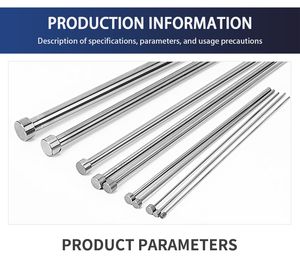 Factory-Direct Standard and Customizable SKD-61 HRC60 Mold Ejector Pin