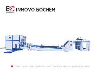 Automatic Corrugated Cardboard Flute Laminator with Automatic Flip Flop Stacker