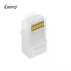 CAT6 UTP Single Row Ethernet Cable with T Sleeve RJ45 Connector 10gbps High Speed Non-Shielded for Indoor Network Cabling