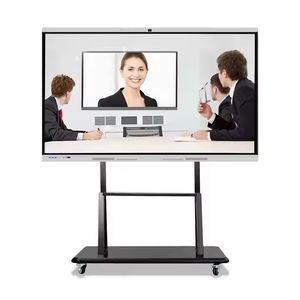 Factory 4K 75 Inch Price Smart Board for Teaching Electronic Touch Screen TV Board OPS PC for Teaching Pantallas Interactivas Kiosk