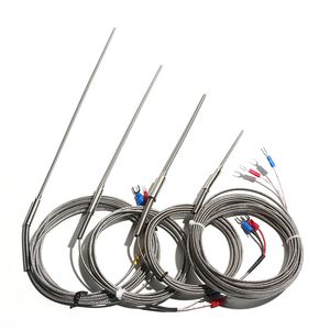 K-Type Armored Thermocouple Wrnk-191 Probe 2-Terminals Temperature Sensor 100-1000mm
