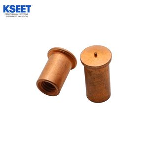 M3 M4 M5 Red Copper Spot Welding Nuts Female Threaded Stud Standoff Connectors
