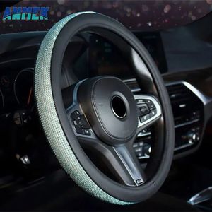 Leather Women Wooden Wood for Sun Microfiber Hand Sewing E46 PU Fuzzy LED Seat Leon Carbon Fiber Car Steering Wheel Cover