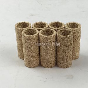 Noise Reducer Sintered Porous Metal Bronze Powder Filter Element ss sintered powder filter element for industry filtration system