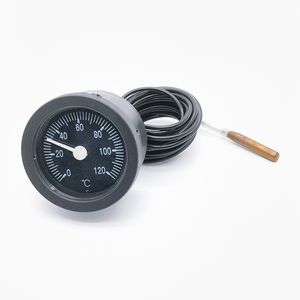 Plastic Case Remote Reading Panel Mount Capillary Thermometer with Circle Dial