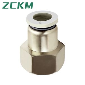 White Pcf Brass Air Hose Connector Pneumatic Quick Fitting