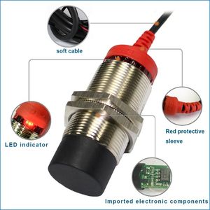 Proximity Sensor M3010mm DC12-24V 3-Wire PNP. No (Normally OPEN) CE Inductive Switch